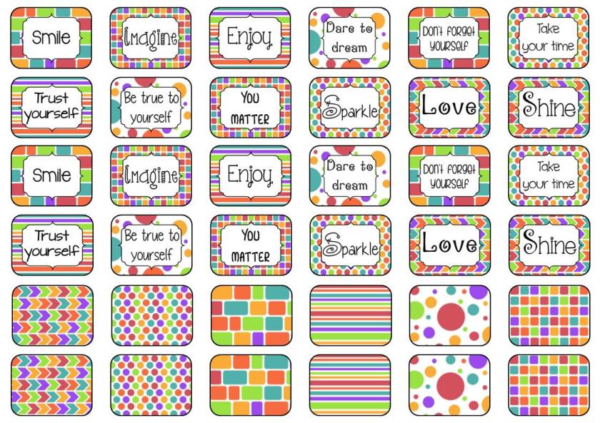 stickers 3 x 4 cm A4