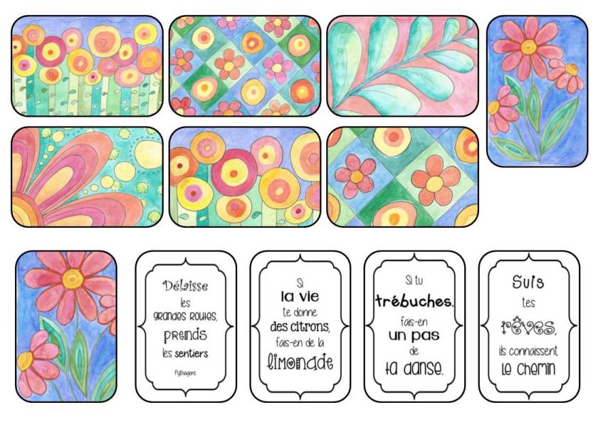 stickers aquarelle