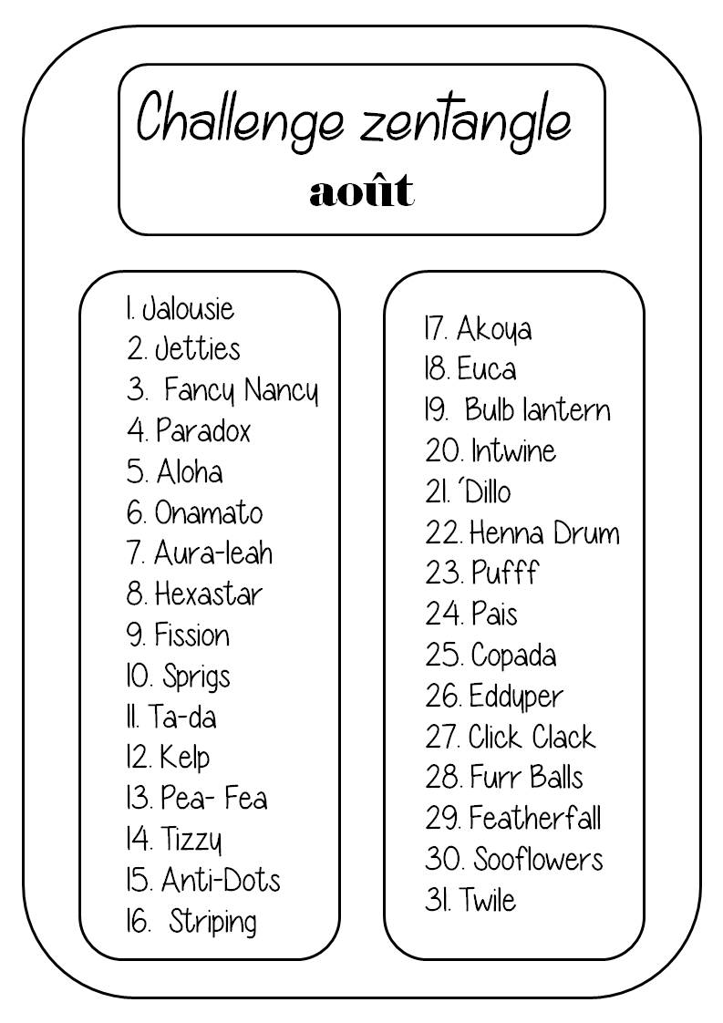 zen challenge août