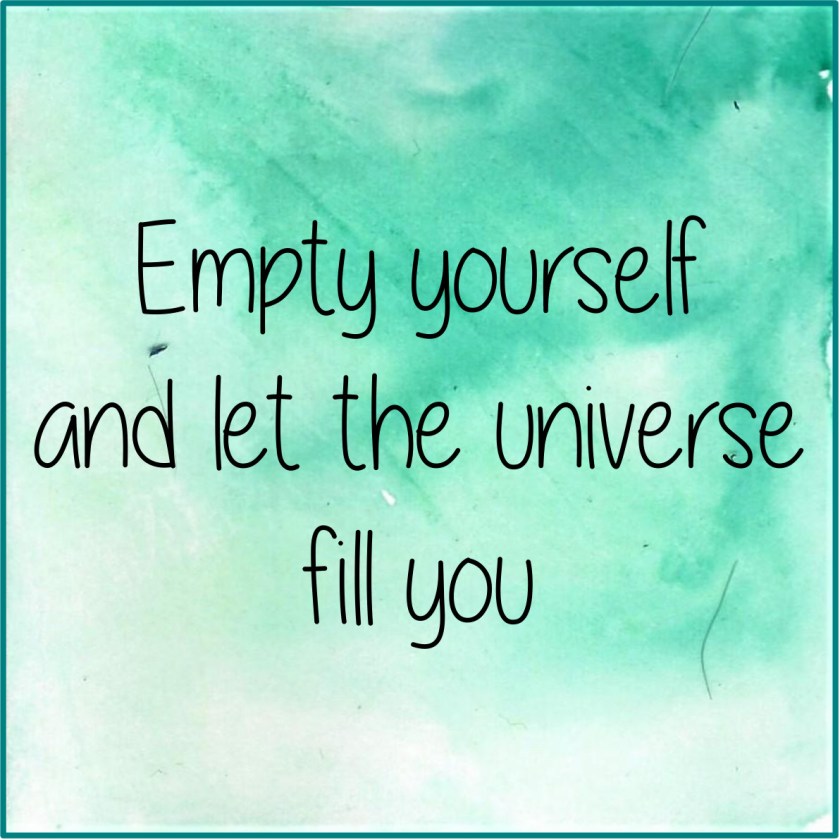 empty yourself