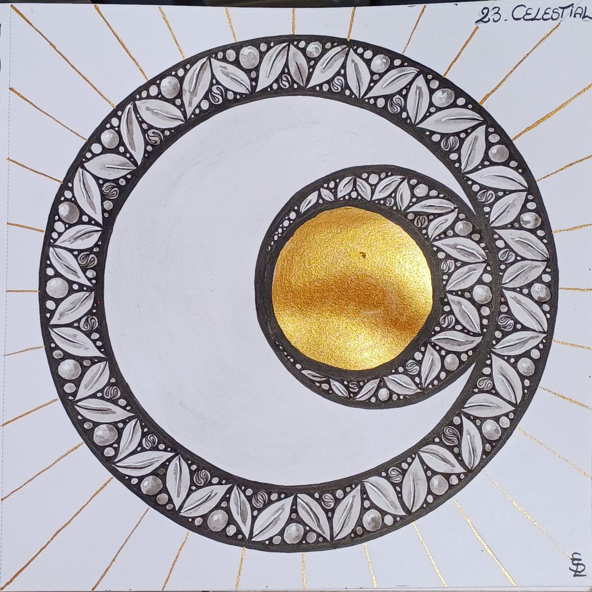 Inktober 2023 jour 23/ day 23 : Céleste /&nbsp;Celestial